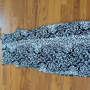 Talbot's black leopard print dress